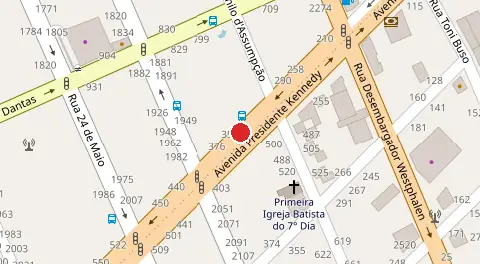 Mapa da localização