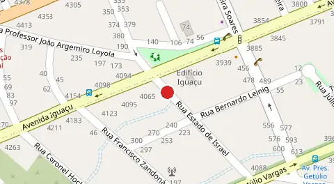 Mapa da localização