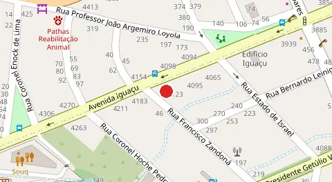 Mapa da localização