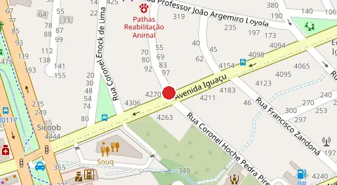 Mapa da localização