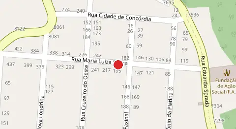 Mapa da localização