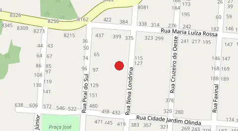 Mapa da localização
