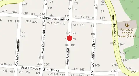 Mapa da localização
