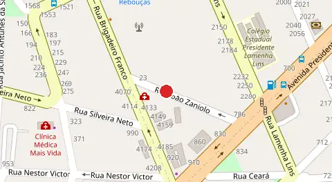 Mapa da localização