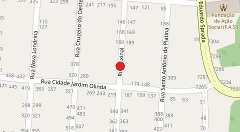 Mapa da localização