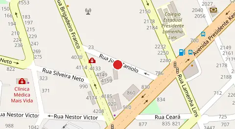 Mapa da localização