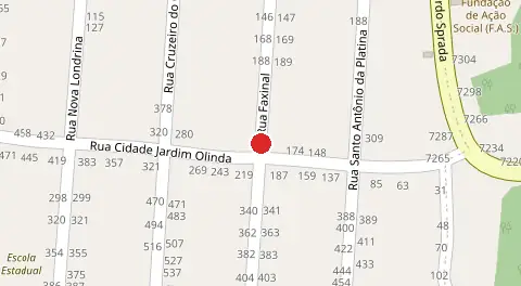 Mapa da localização