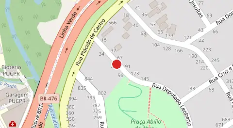 Mapa da localização