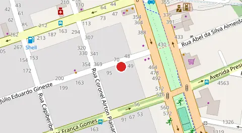 Mapa da localização