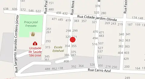 Mapa da localização