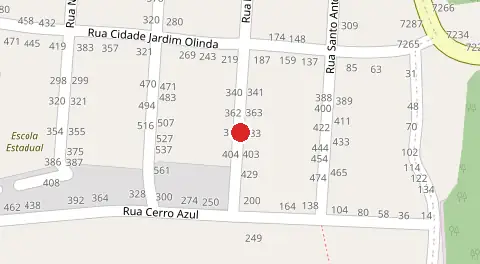 Mapa da localização