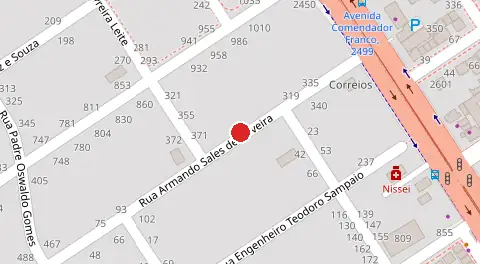 Mapa da localização