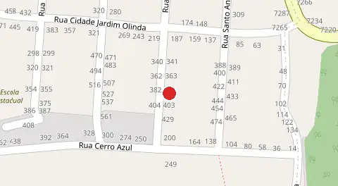 Mapa da localização