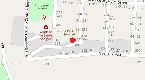 Mapa da localização