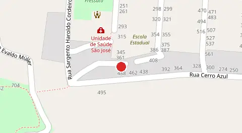 Mapa da localização