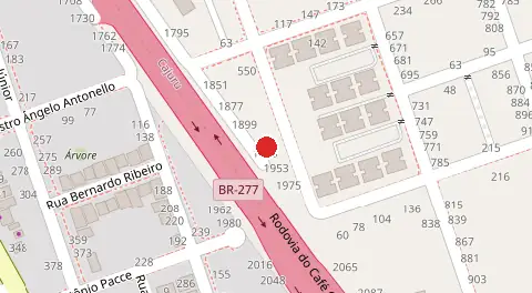 Mapa da localização