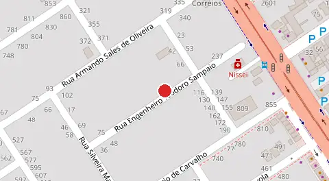 Mapa da localização
