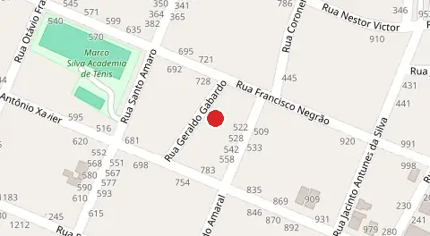 Mapa da localização