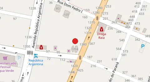 Mapa da localização
