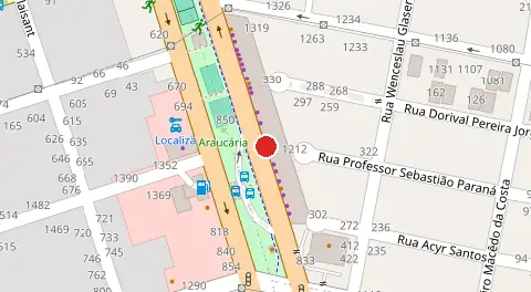 Mapa da localização