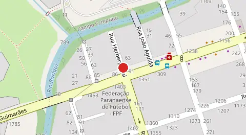 Mapa da localização