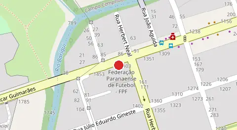 Mapa da localização