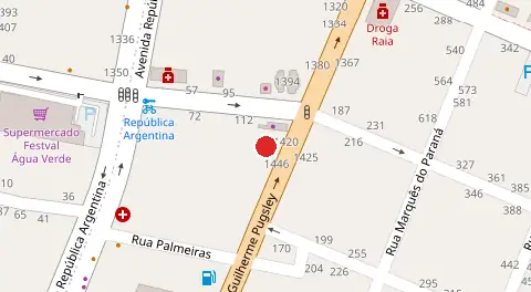 Mapa da localização
