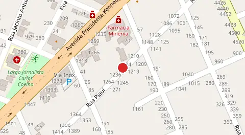 Mapa da localização