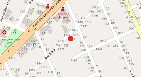 Mapa da localização