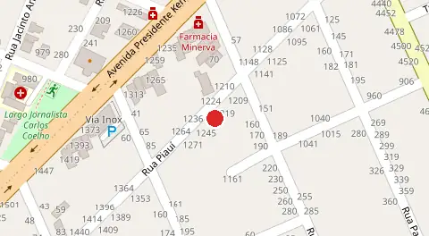 Mapa da localização