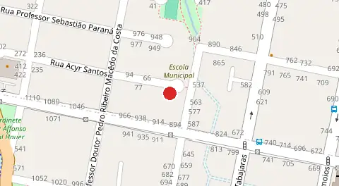Mapa da localização