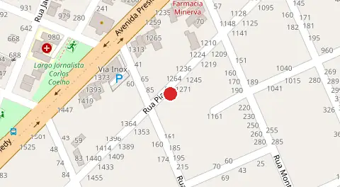 Mapa da localização