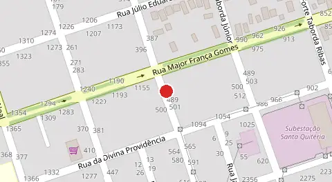 Mapa da localização