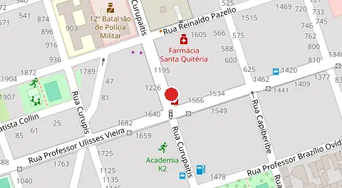 Mapa da localização