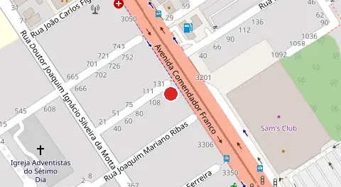 Mapa da localização