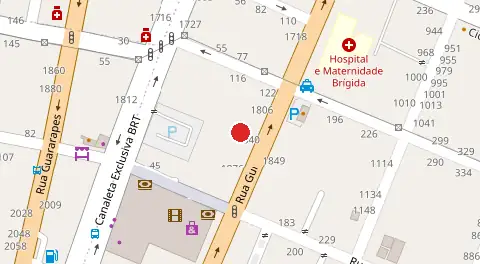 Mapa da localização