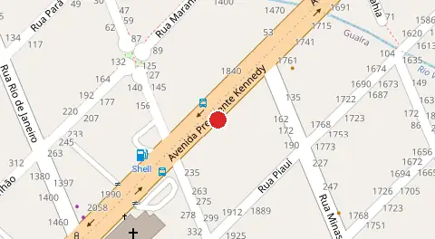Mapa da localização