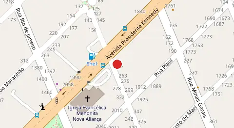 Mapa da localização
