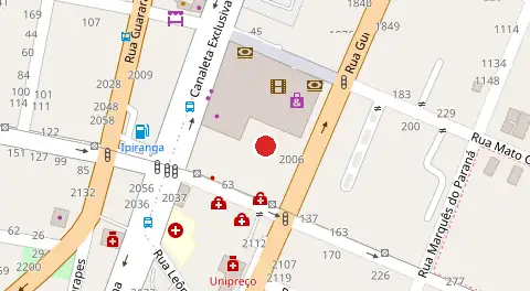 Mapa da localização