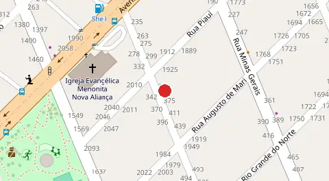 Mapa da localização