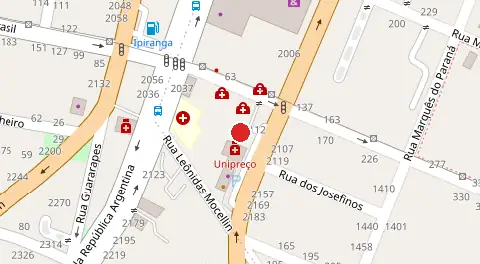 Mapa da localização