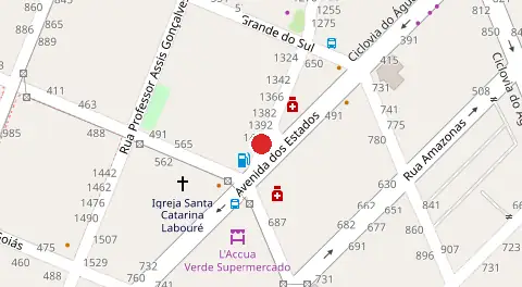 Mapa da localização