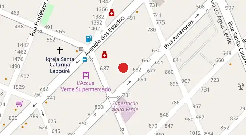 Mapa da localização