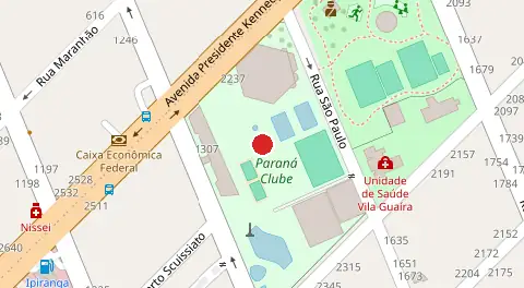 Mapa da localização