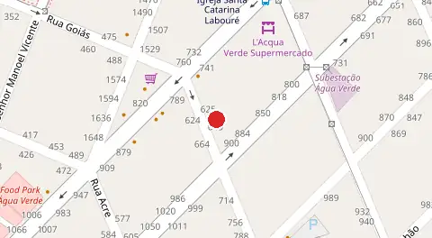 Mapa da localização