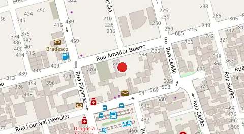 Mapa da localização