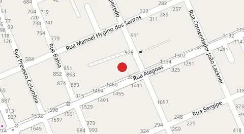 Mapa da localização