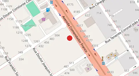 Mapa da localização