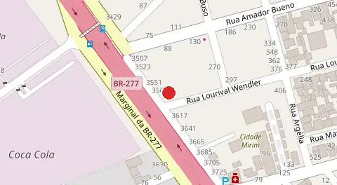 Mapa da localização
