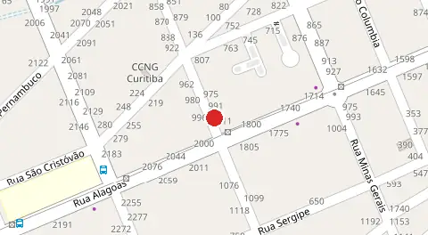 Mapa da localização